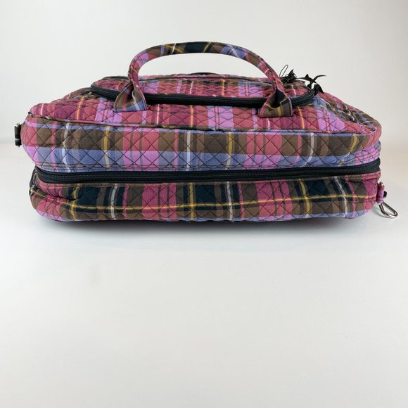 Vera Bradley Lay Flat Weekender Cozy Plaid - Picture 6 of 12